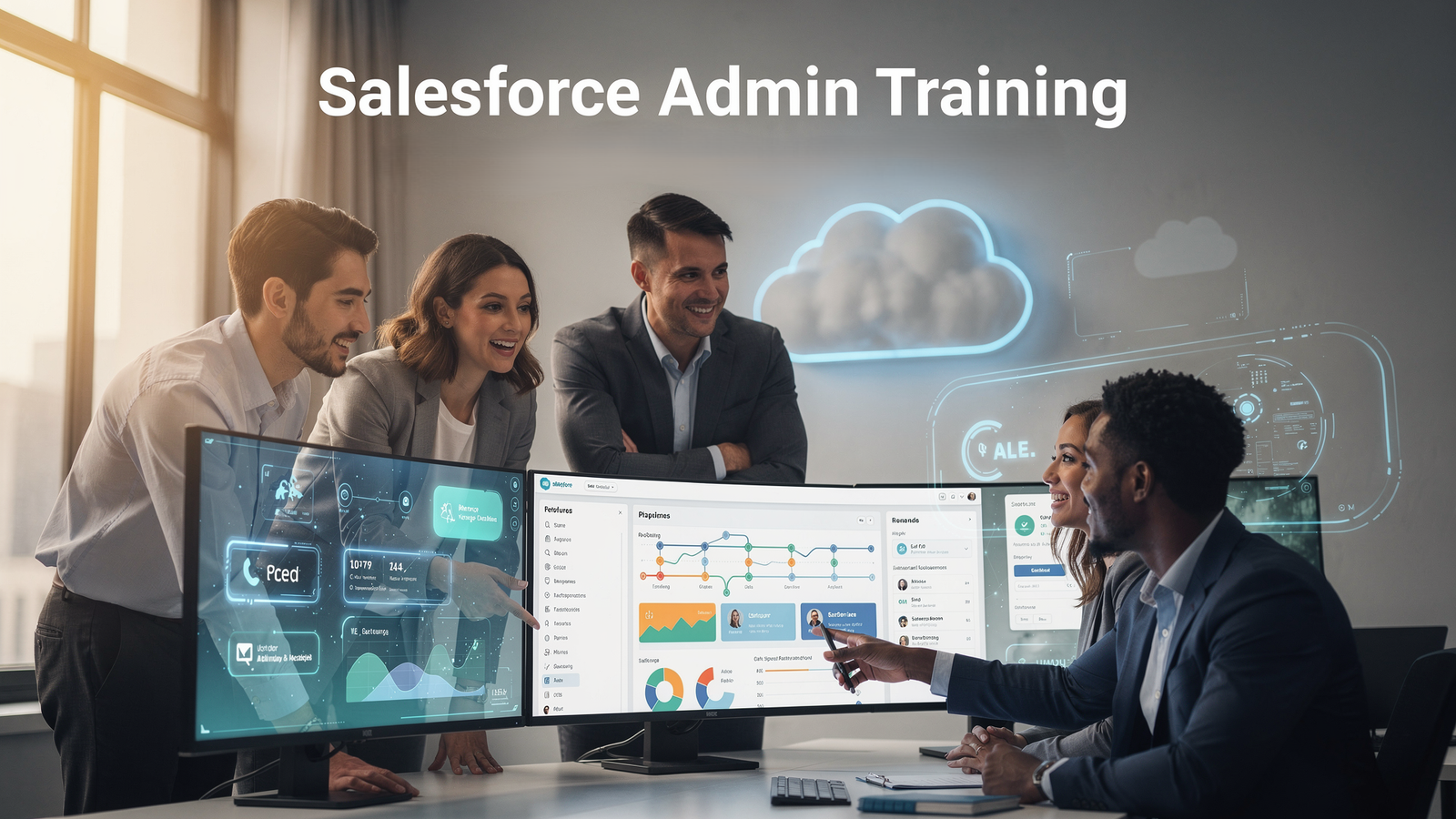 Salesforce Admin Roadmap 2026 professional infographic learning path
